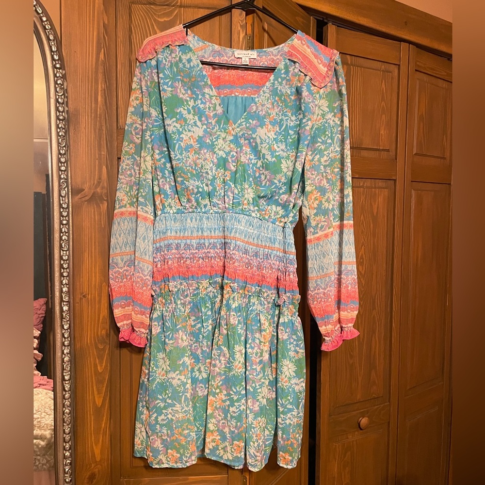 EUC Current Air Floral Smock Dress 👗